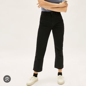 Womens Everlane black straight leg pants size 4
